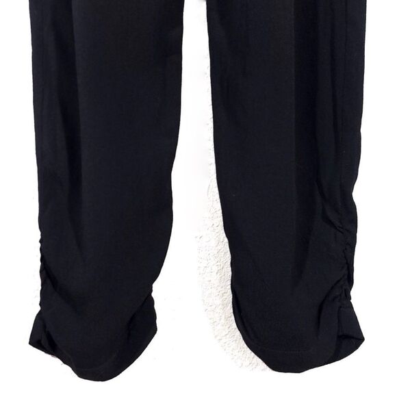 BLESSED ARE THE MEEK Long Island Pleated Diamond Back Jumpsuit in Black Medium - Picture 7 of 12